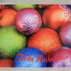 Weihnachtskarte Weihnachtskugeln bunt – Bild 3