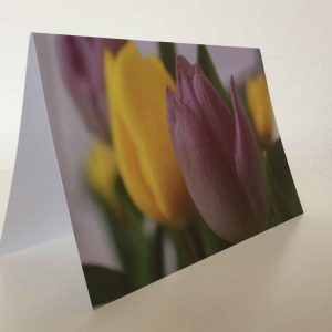 Grußkarte Blumen Tulpen