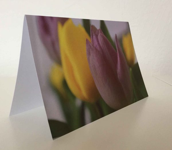 Grußkarte Blumen Tulpen