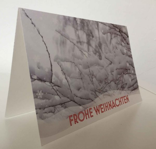 Weihnachtskarte Schneemotiv I