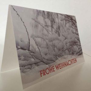 Weihnachtskarte Schneemotiv I