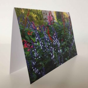 Grußkarte Blumen - Baum (glänzend)