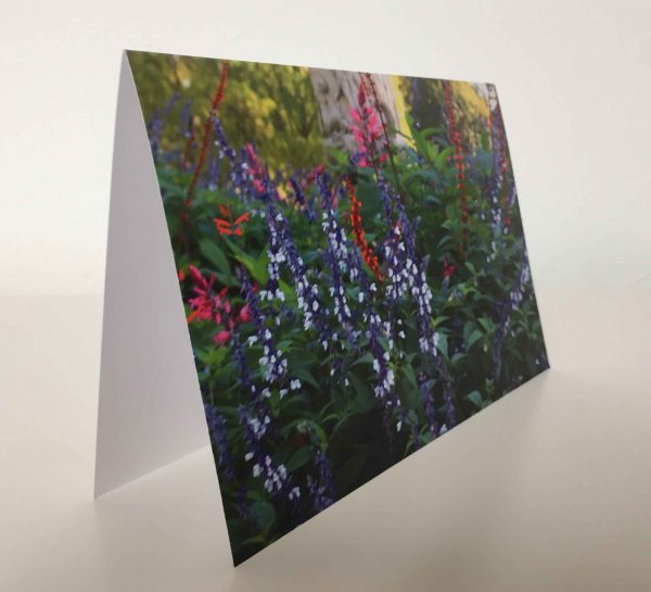 Grußkarte Blumen - Baum (glänzend)