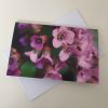 Grußkarte Blumen klein lila-violett (glänzend) – Bild 2